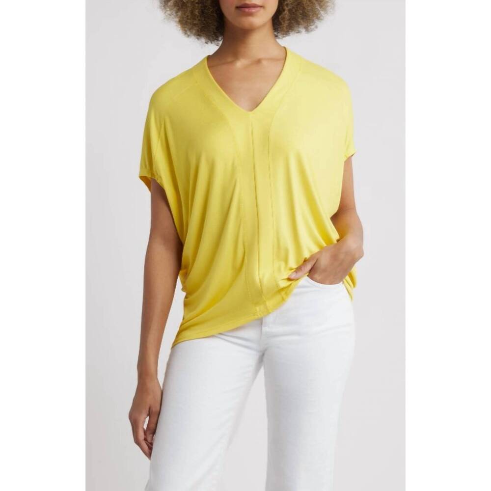 NEW APNY oversized short sleeve tee top in primrose yellow